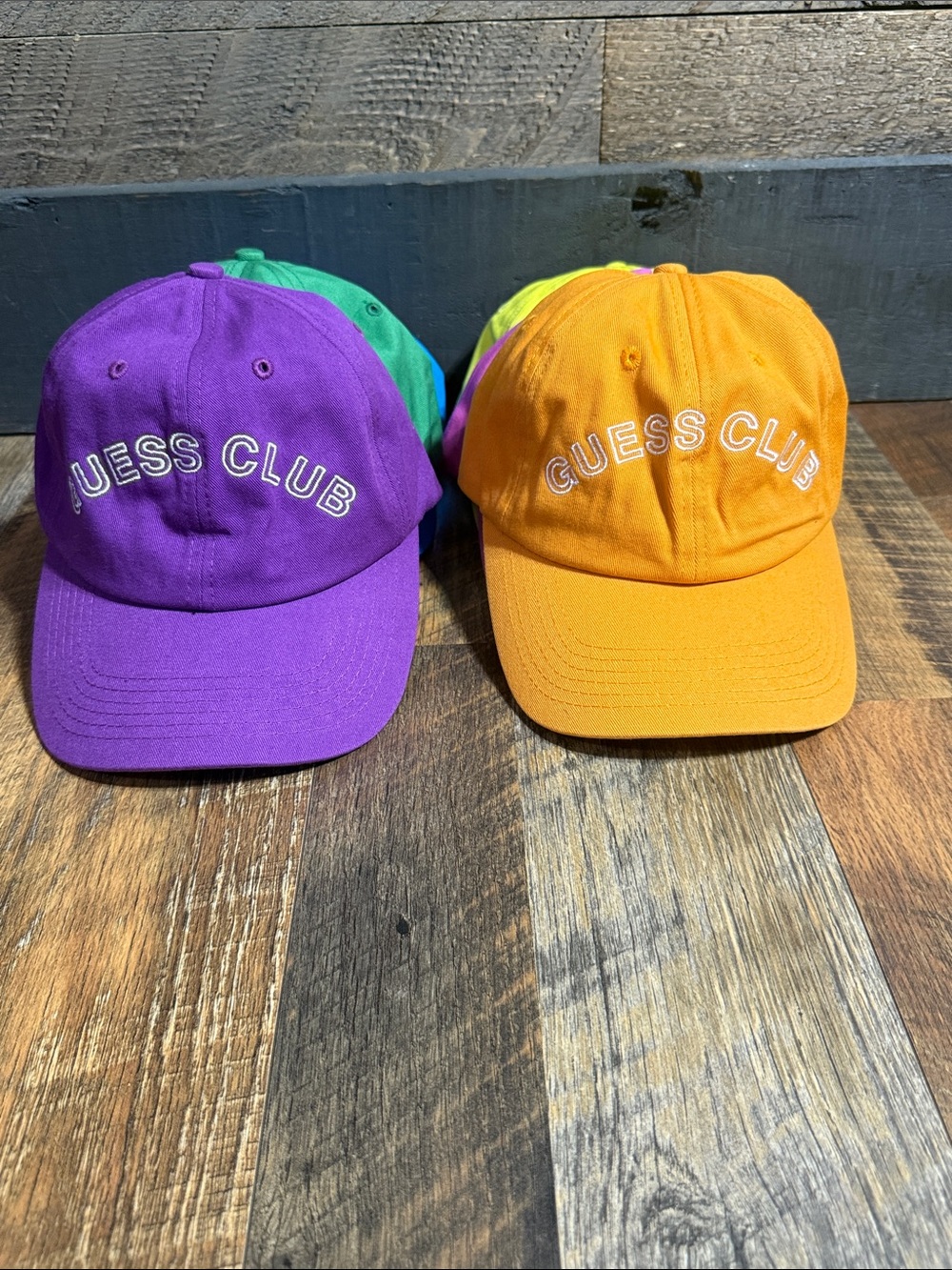 Guess Originals x ASAP Rocky "Guess Club" Hat Set (6 Pack Bundle)